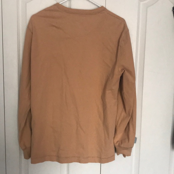 Mustard button up soft cozy warm winter top - Picture 4 of 6